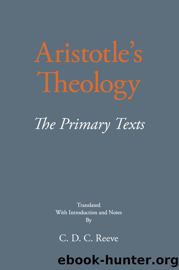 Aristotle's Theology by Aristotle
