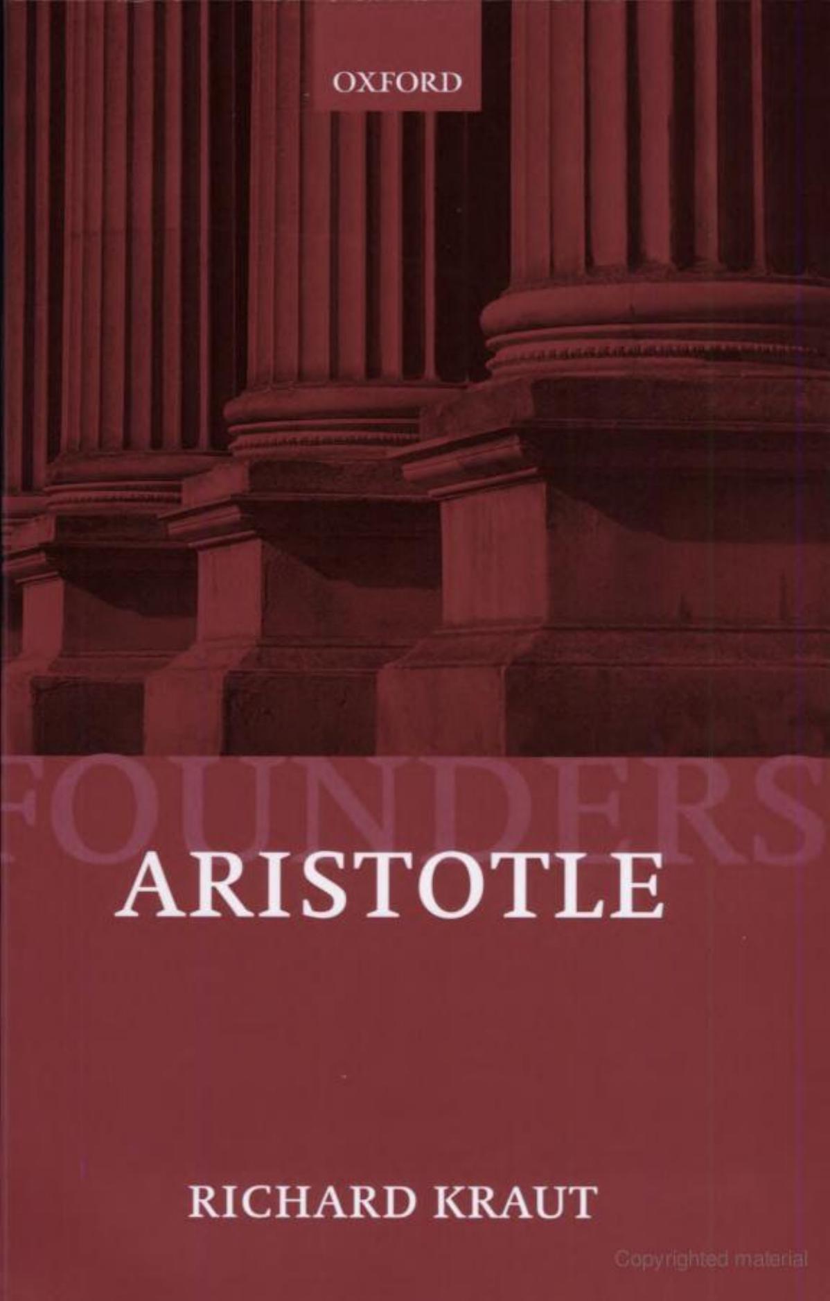 Aristotle: Political Philosophy (Founders of Modern Political and Social Thought) by Richard Kraut