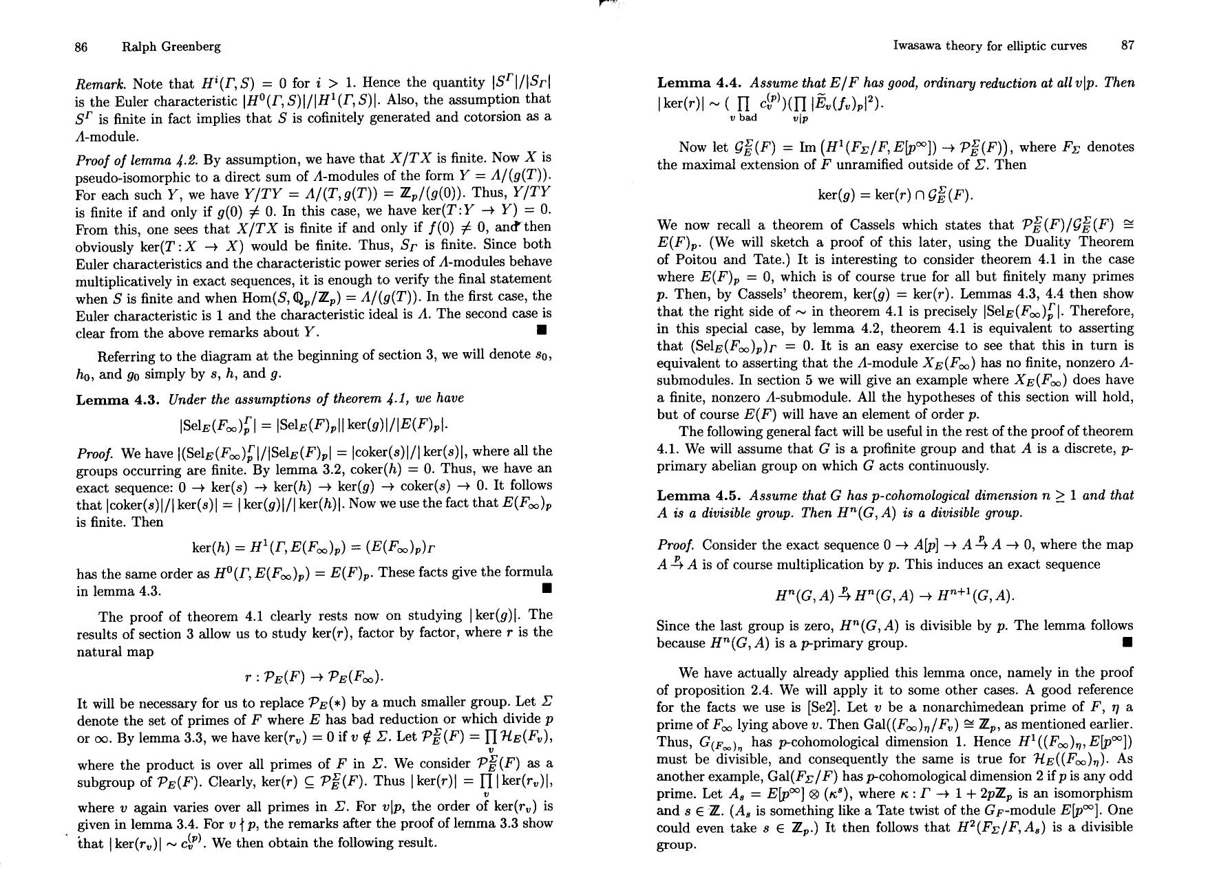 Arithmetic Theory of Elliptic Curves by J. Coates
