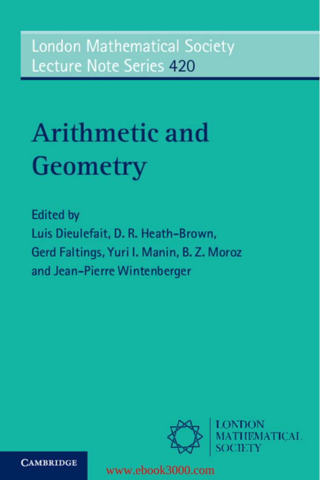 Arithmetic and Geometry (London Mathematical Society Lecture Note) by Unknow