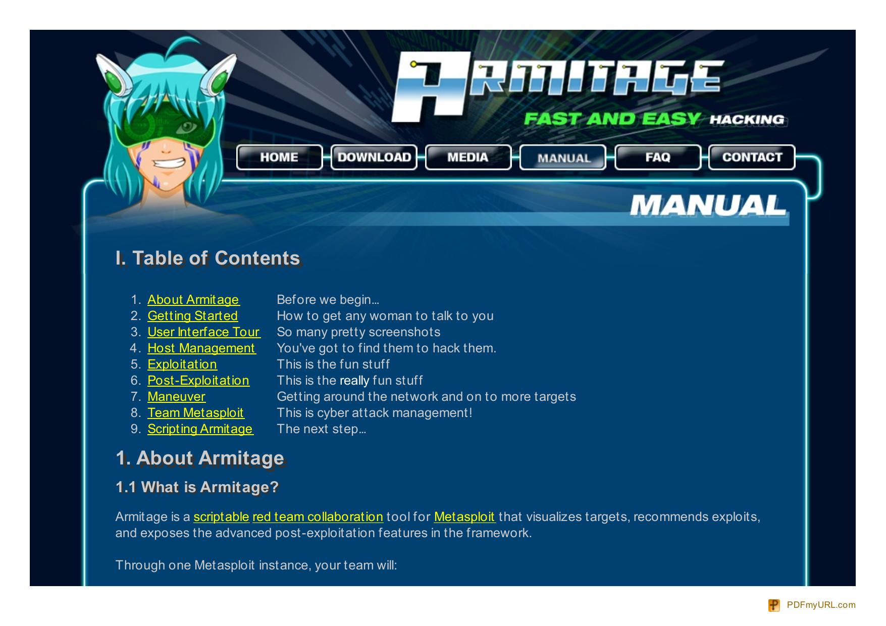 Armitage Tutorial: Cyber Attack Management for Metasploit by Unknown