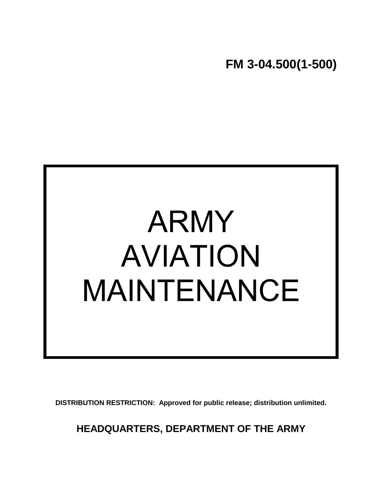 Army Aviation Maintenance by LAAWS Project Office