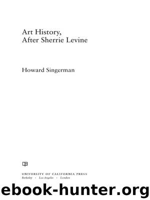 Art History, After Sherrie Levine by Singerman Howard