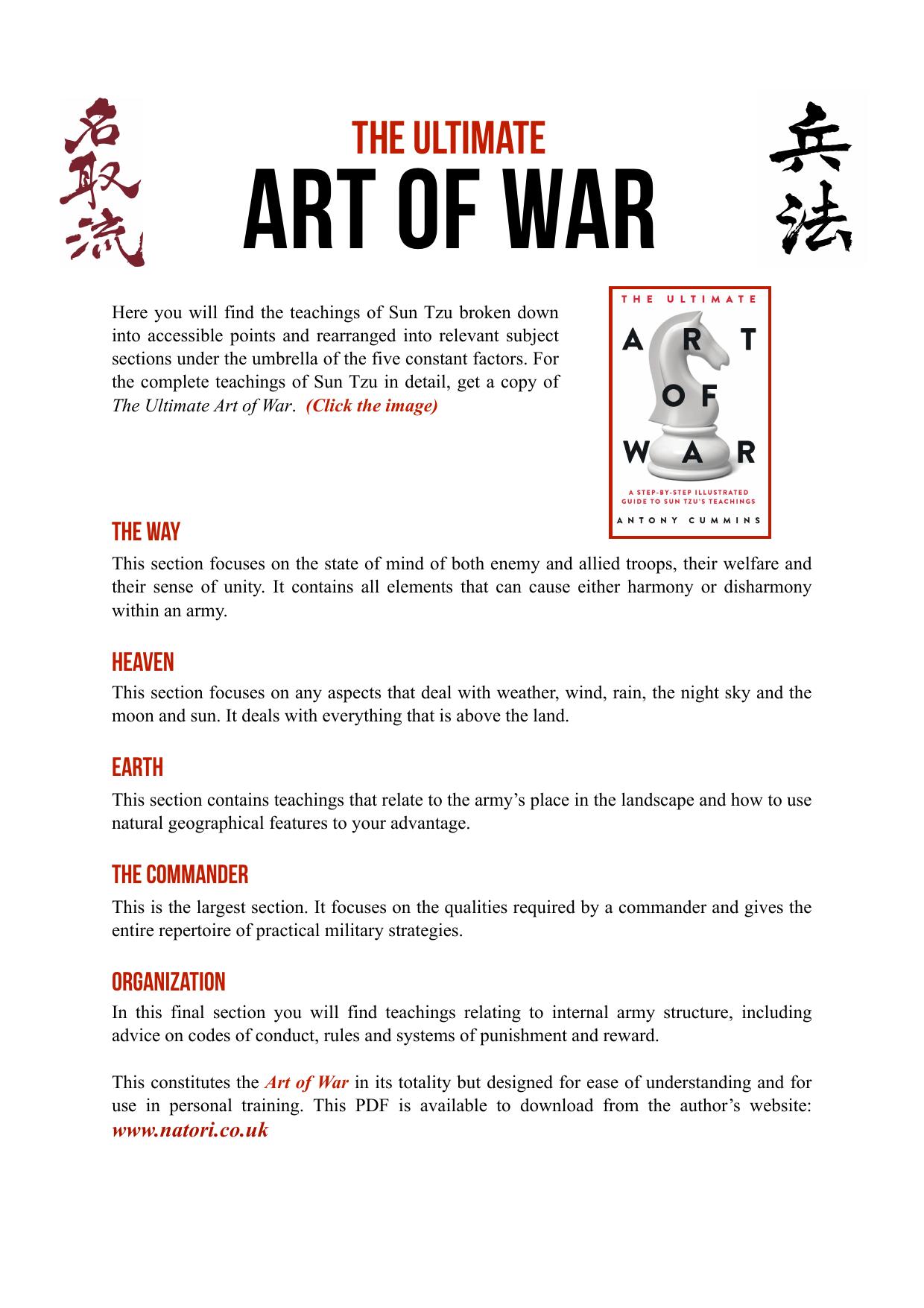 Art of War PDF Download by Unknown