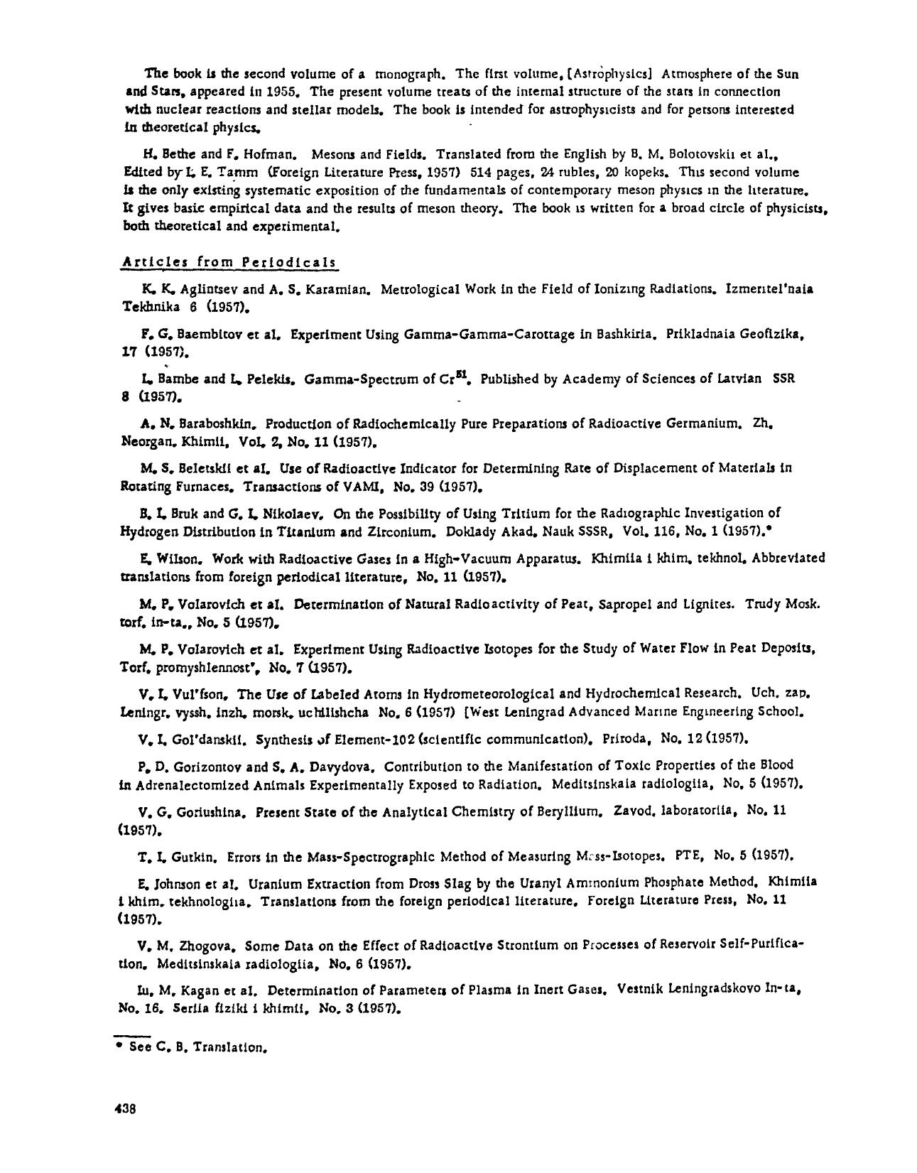 Articles from periodicals by Unknown