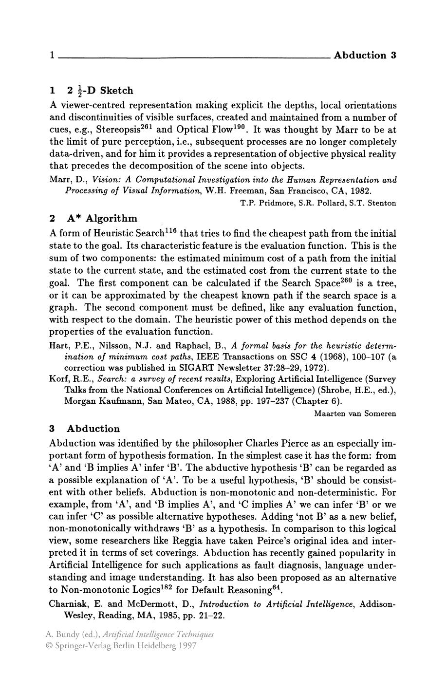 Artificial Intelligence Techniques: A Comprehensive Catalogue by Alan Bundy (auth.) Alan Bundy (eds.)
