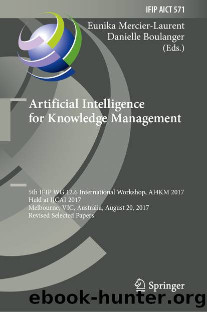 Artificial Intelligence for Knowledge Management by Unknown