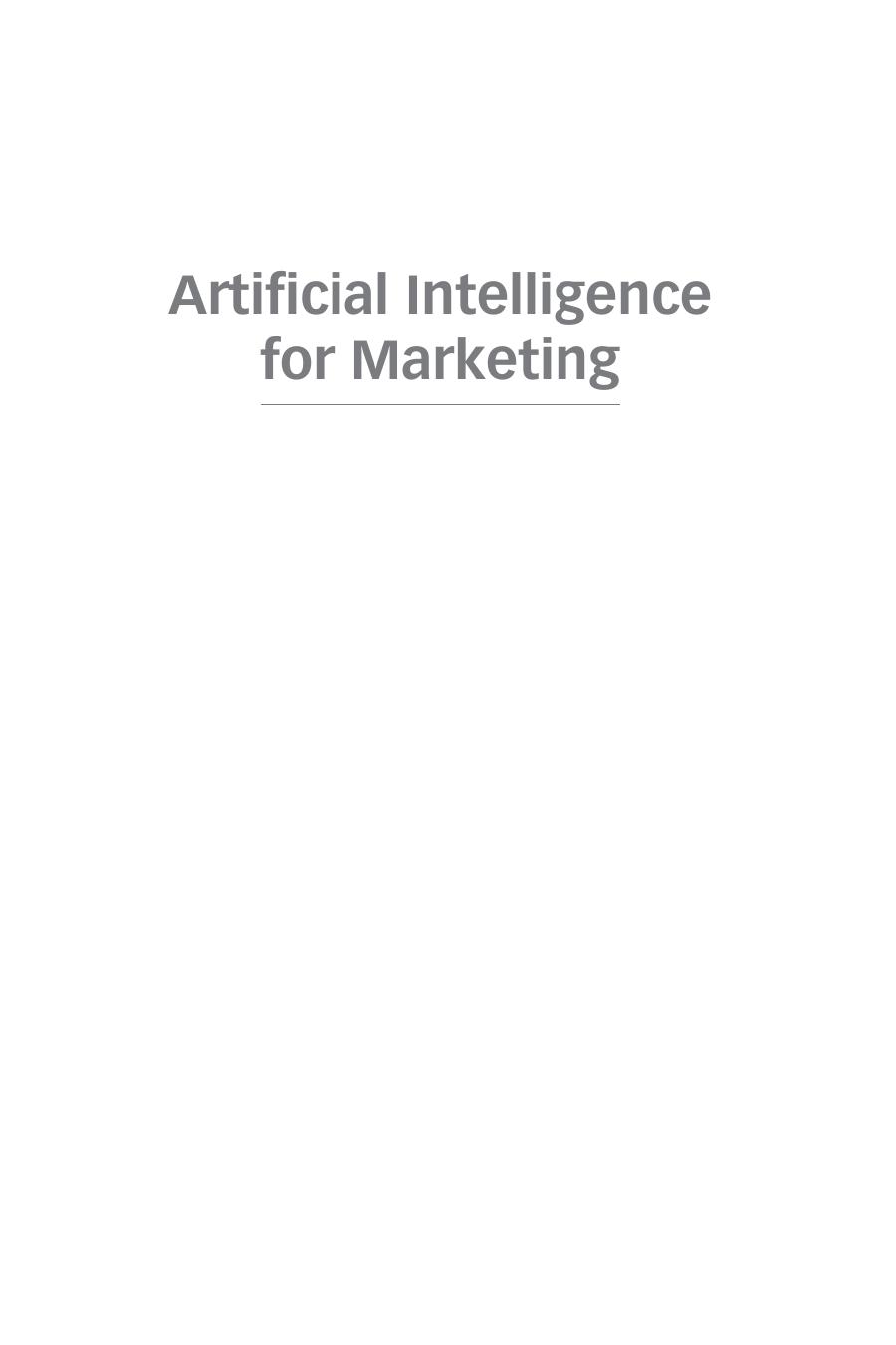 Artificial Intelligence for Marketing: Practical Applications by Jim Sterne