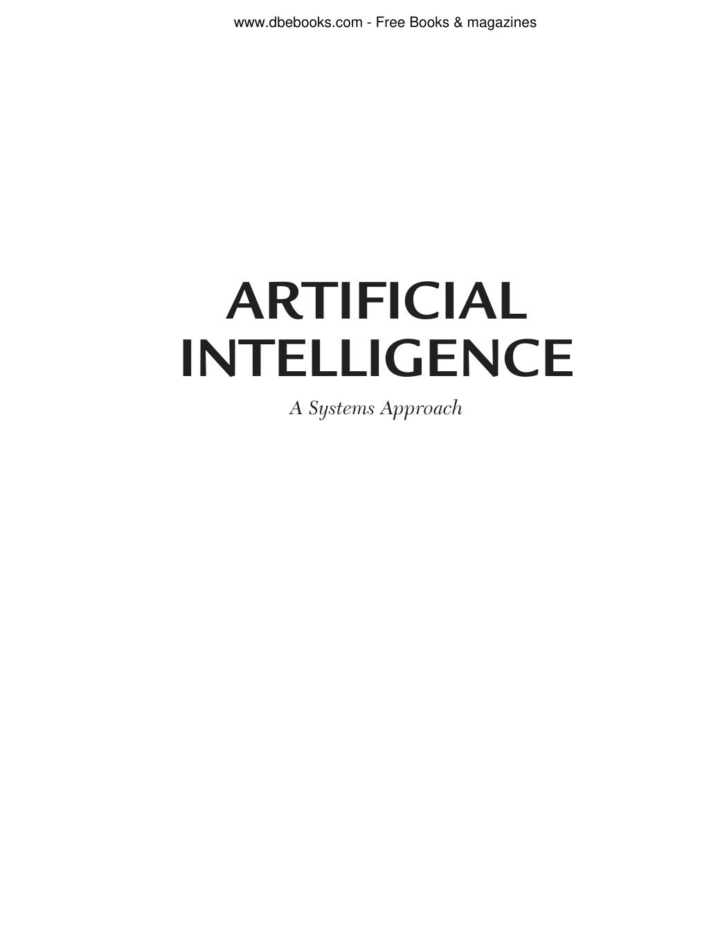 Artificial Intelligence: A Systems Approach by M. Tim Jones