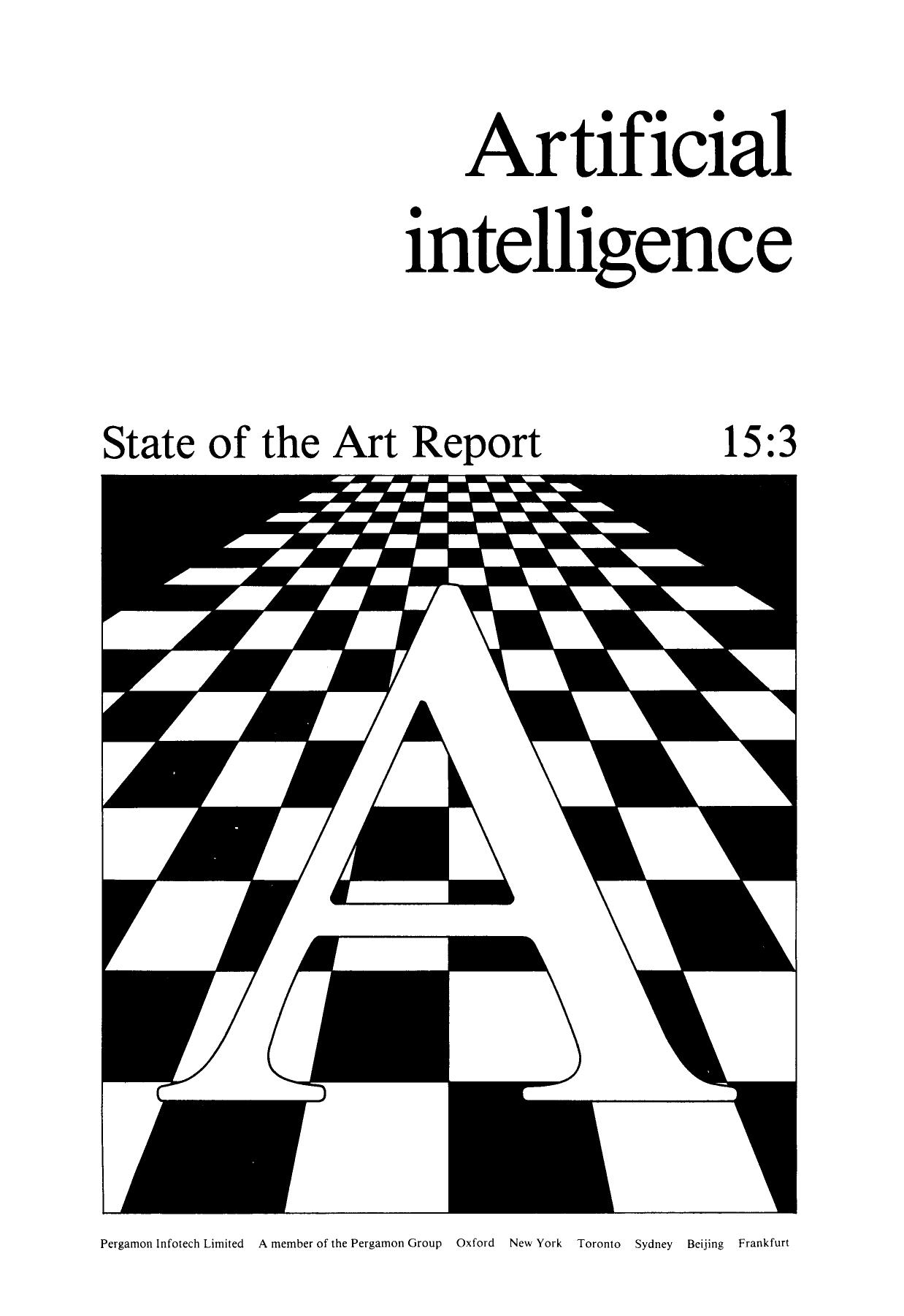 Artificial Intelligence. State of the Art Report by R. Ennals