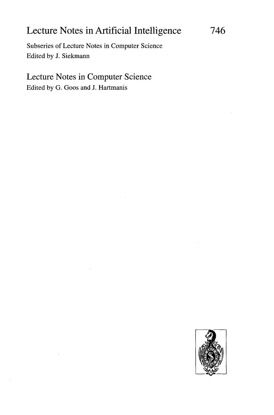Artificial Perception and Music Recognition by Andranick S. Tanguiane (eds.)