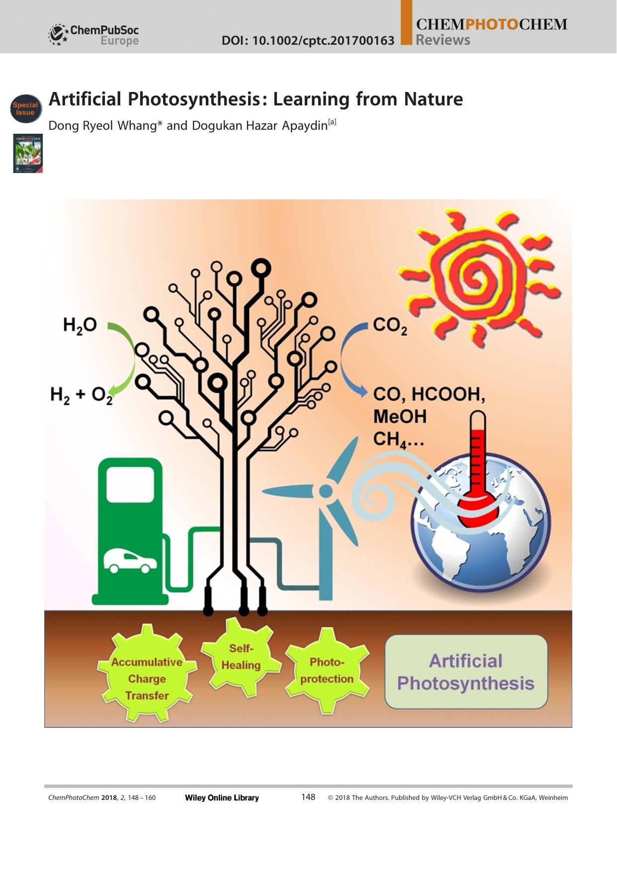 Artificial Photosynthesis: Learning from Nature by Unknown