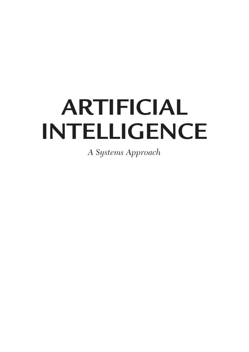 Artificial intelligence : a systems approach by Jones M. Tim