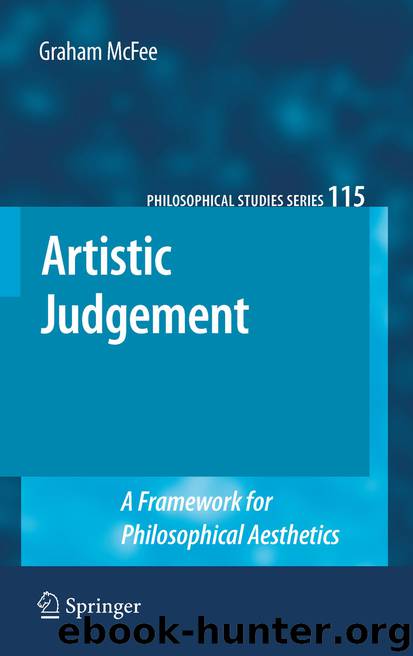 Artistic Judgement by Graham McFee