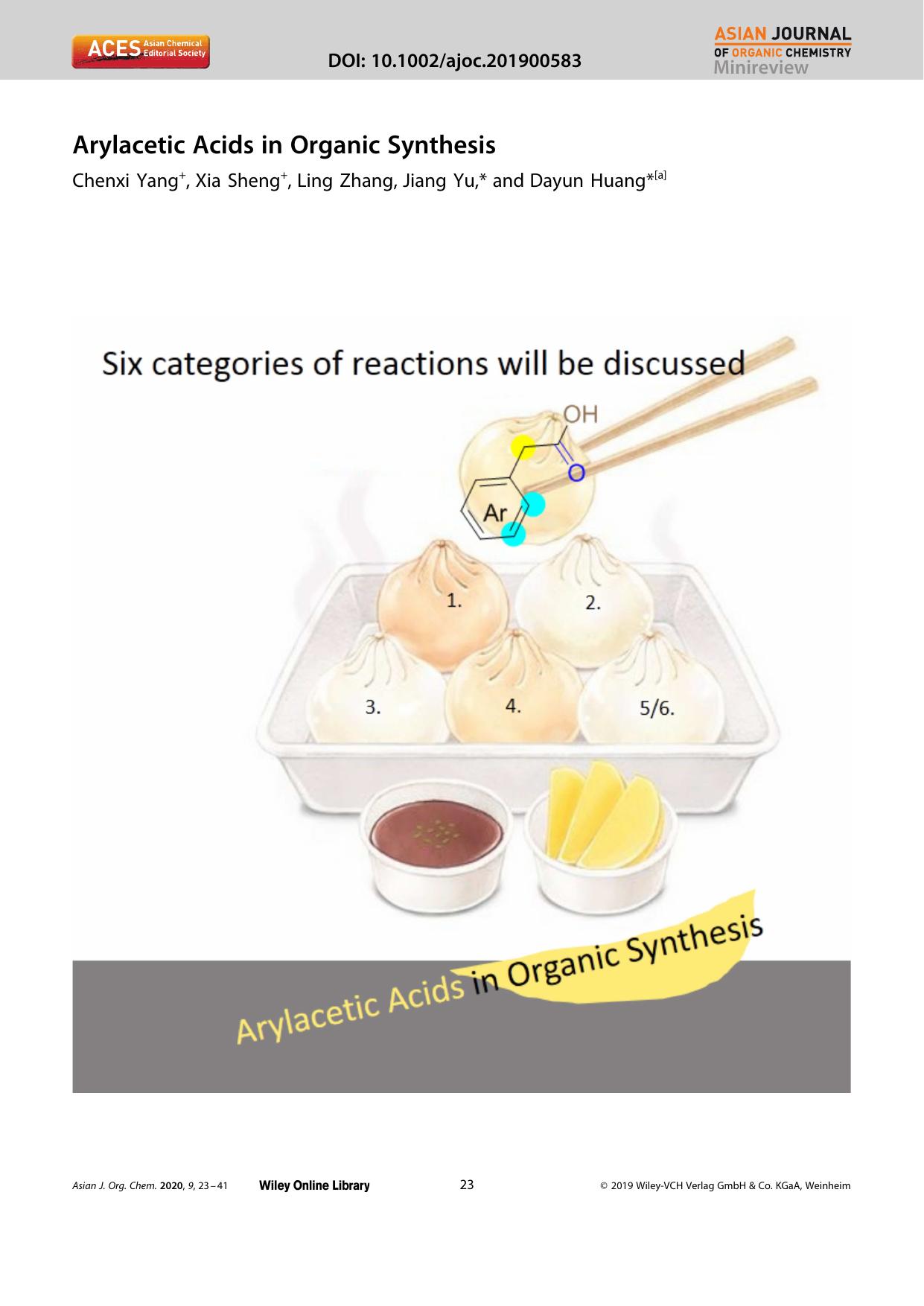 Arylacetic Acids in Organic Synthesis by Unknown