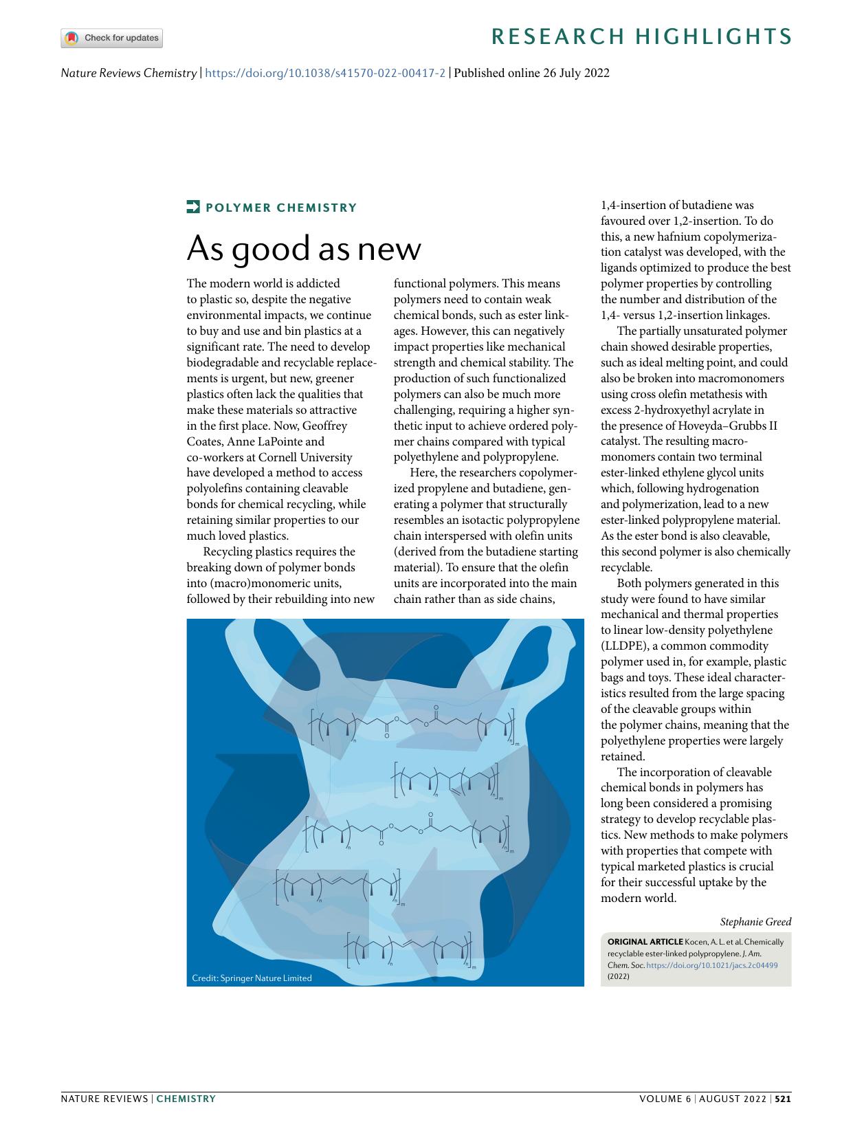 As good as new by Stephanie Greed