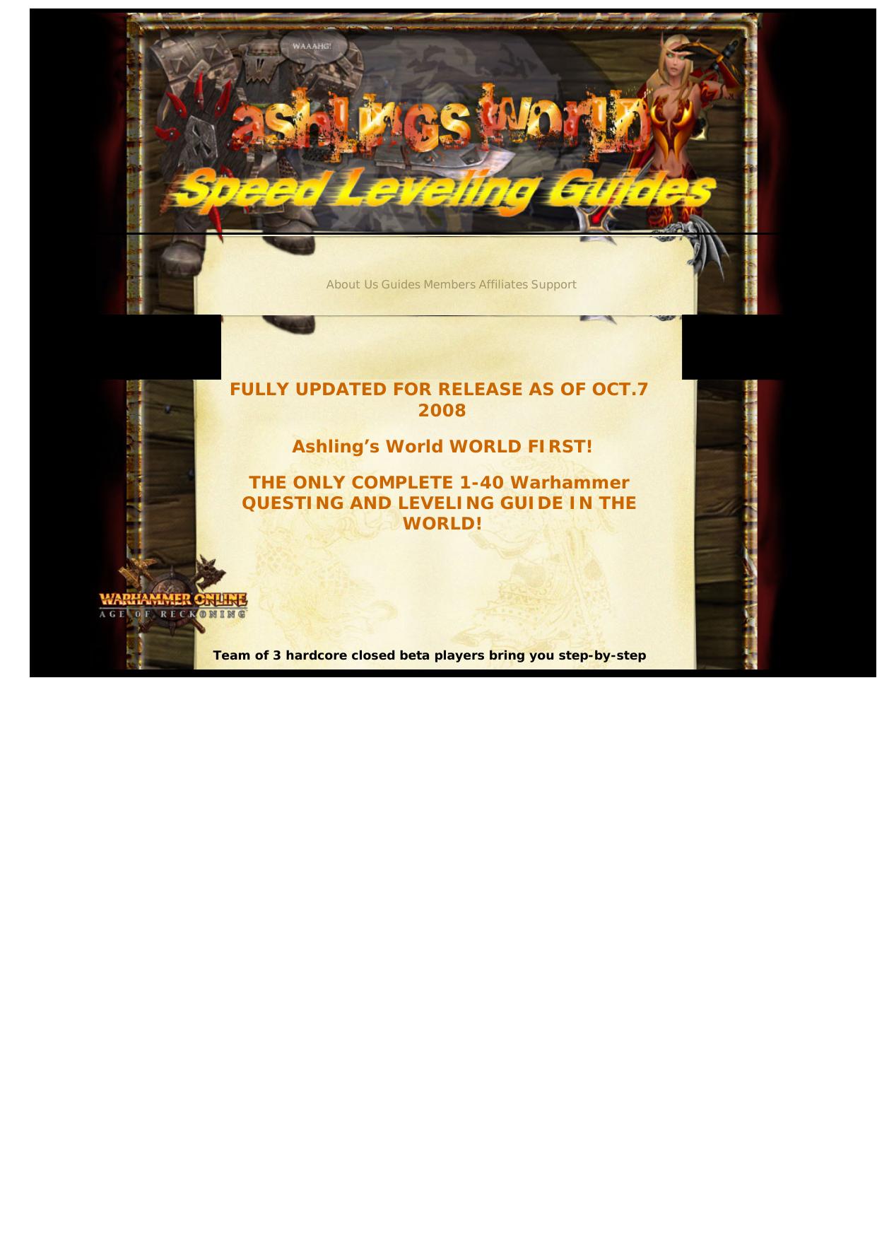 Ashlings World Mmo Leveling Guides. by Best of Kuszter's Collection