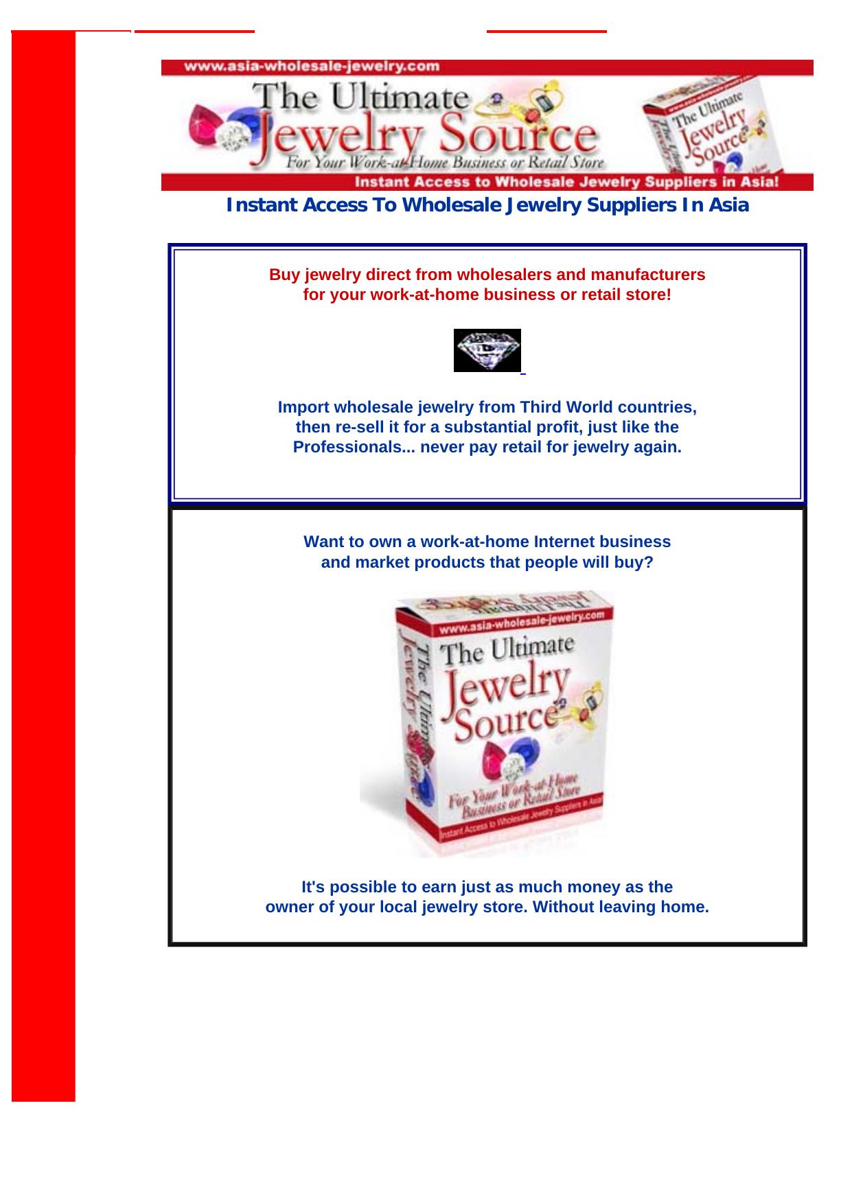 Asia Wholesale Jewelry. by Best of Kuszter's Collection