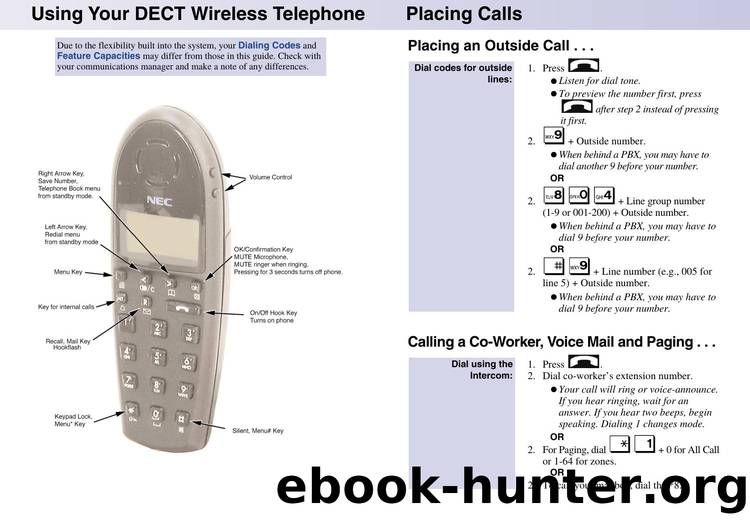 Aspire Wireless Telephone Quick Reference Guide by Unknown
