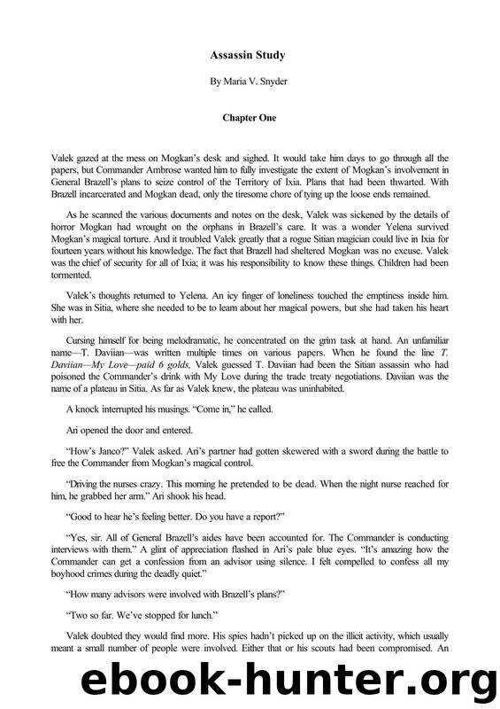 Assassin Study (Study 1.5) by Maria Snyder