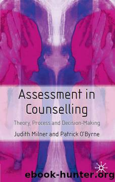 Assessment in Counselling by Milner Judith; O'Byrne Patrick