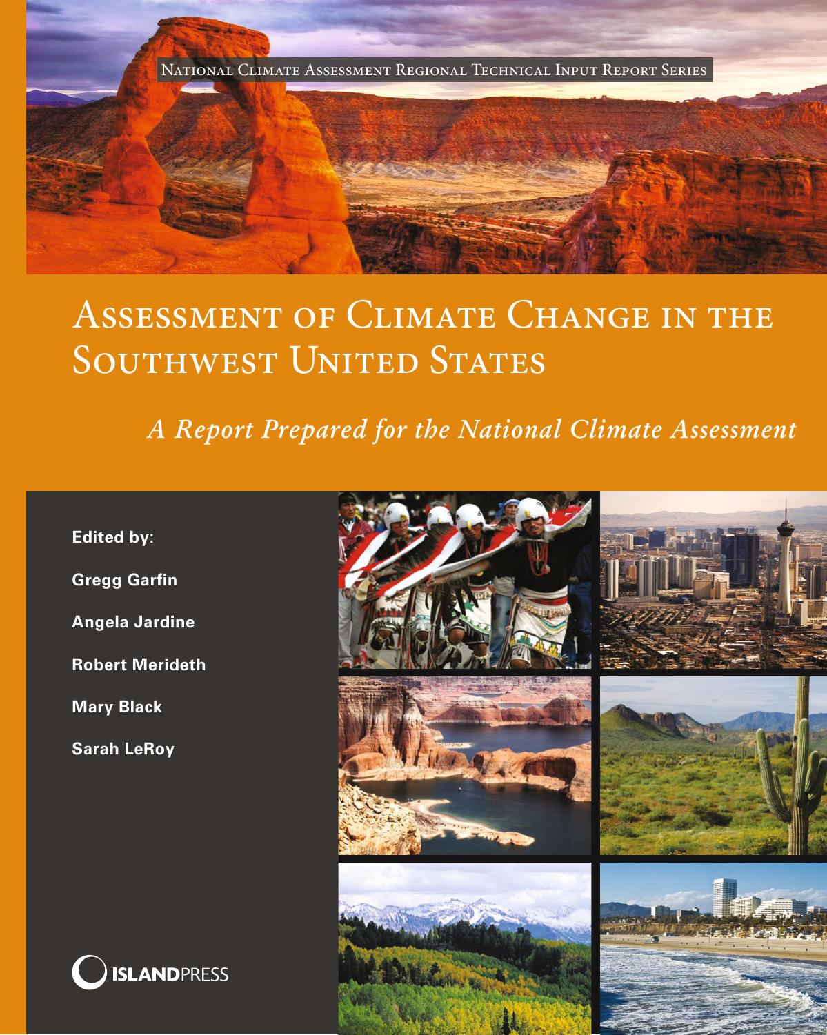 Assessment of Climate Change in the Southwest United States: A Report Prepared for the National Climate Assessment by unknow