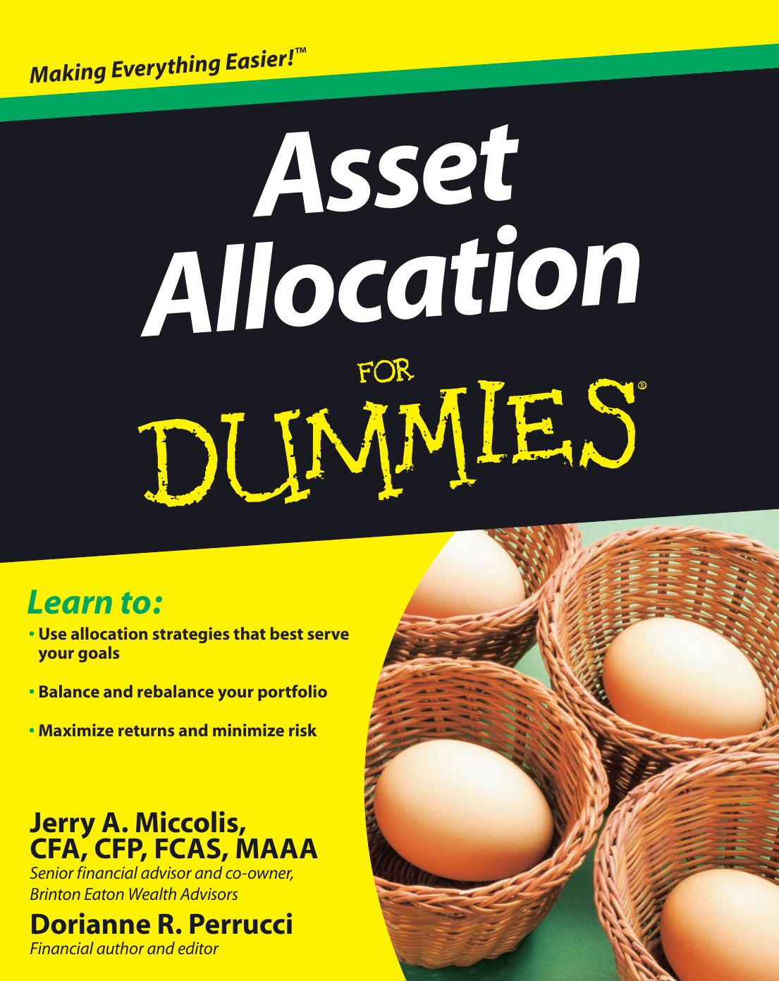 Asset Allocation for Dummies by Miccolis Jerry A.; Perrucci Dorianne R