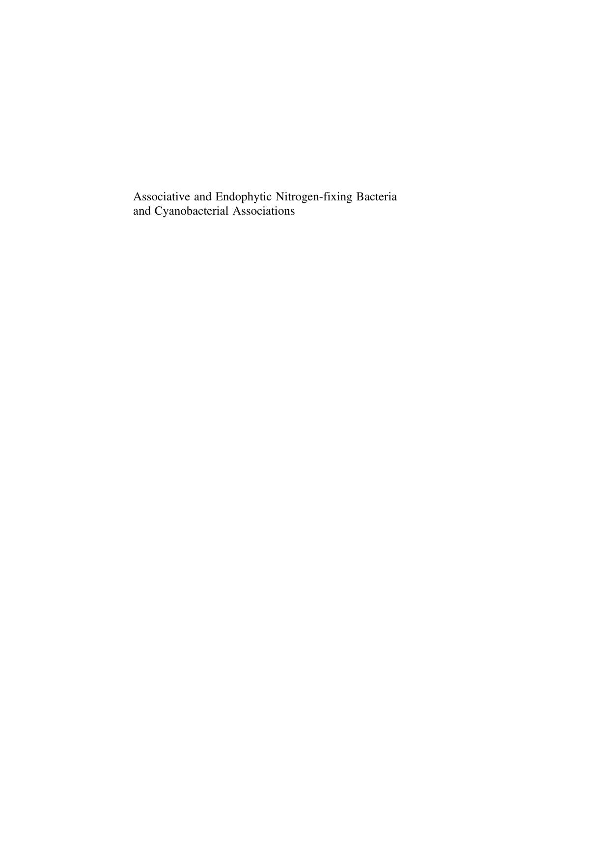 Associative and Endophytic Nitrogen-fixing Bacteria and Cyanobacterial Associations by C. Elmerich (auth.) Claudine Elmerich William E. Newton (eds.)