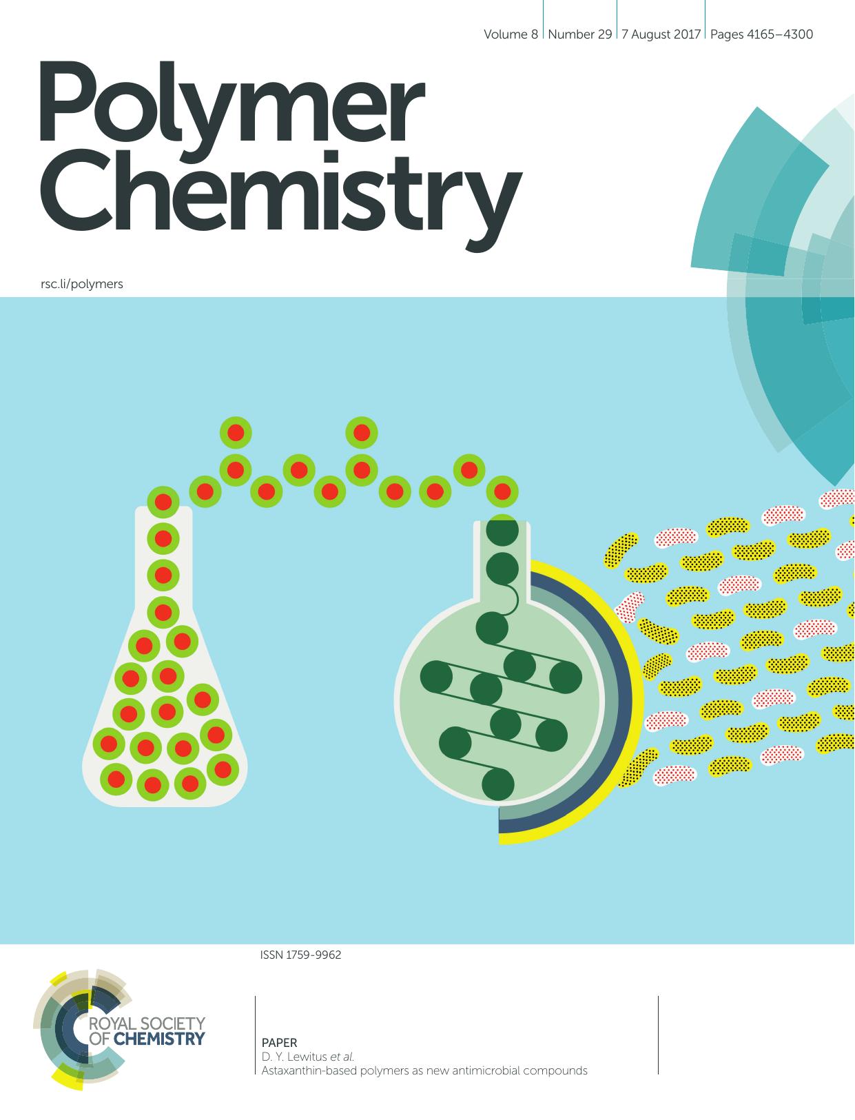 Astaxanthin-based polymers as new antimicrobial compounds by S. Weintraub T. Shpigel L. G. Harris R. Schuster E. C. Lewis D. Y. Lewitus