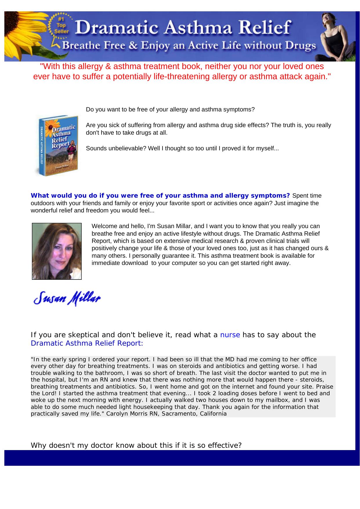 Asthma & Allergy Cure -drug Free. by Best of Kuszter's Collection