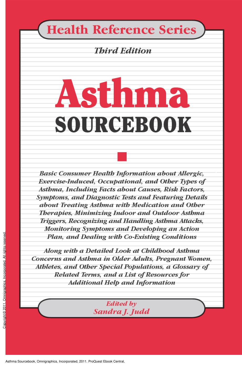 Asthma Sourcebook by Sandra Judd