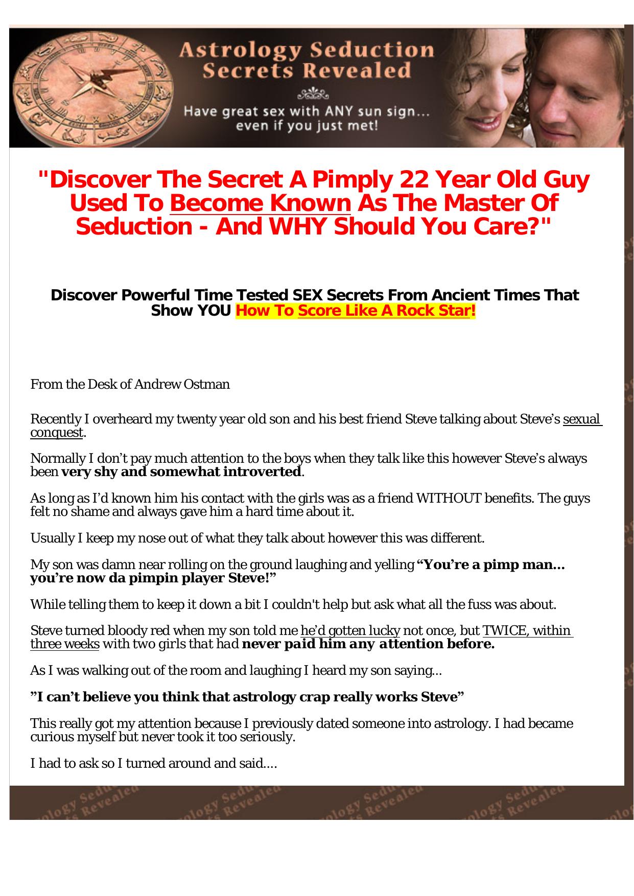 Astrology Seduction Secrets Revealed. by Best of Kuszter's Collection