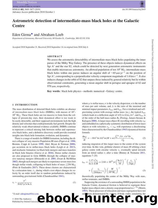 Astrometric detection of intermediate-mass black holes at the Galactic Centre by Eden Girma & Abraham Loeb