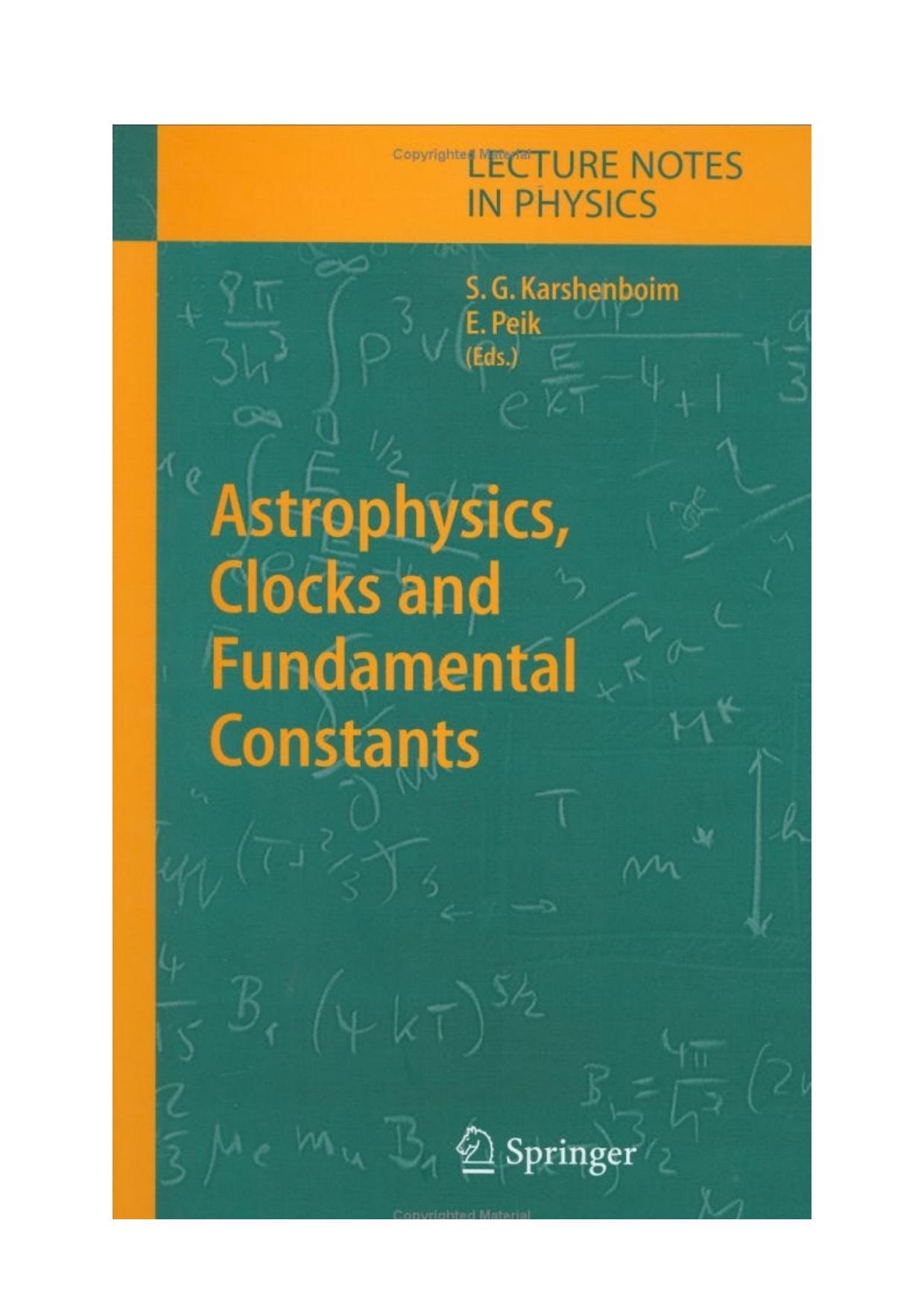 Astrophysics Clocks and Fundamental Constants.pdf by Lupin@UATON