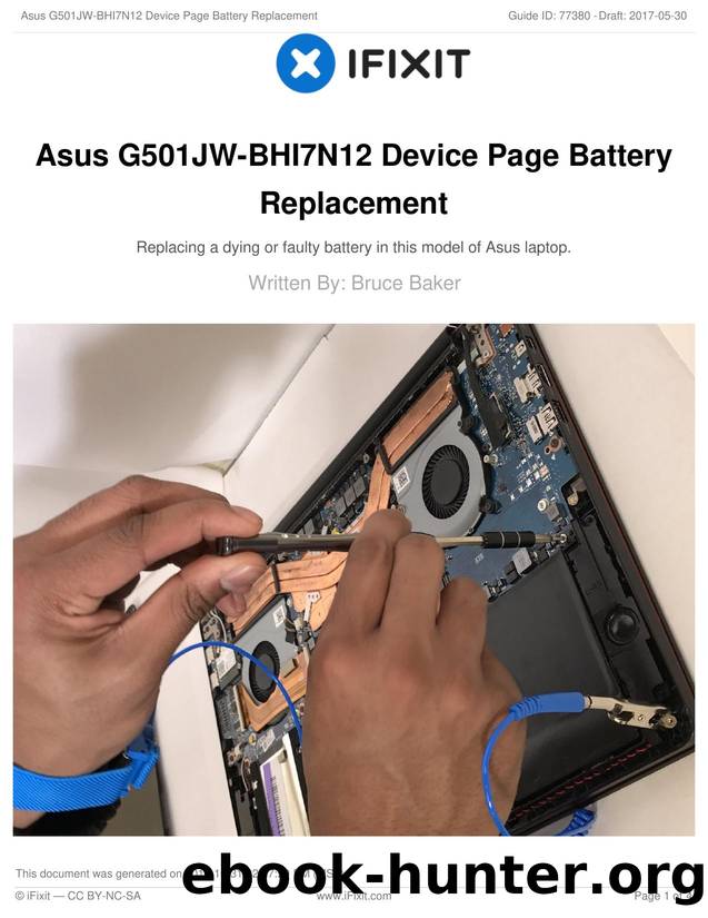 Asus G501JW-BHI7N12 Device Page Battery Replacement by Unknown