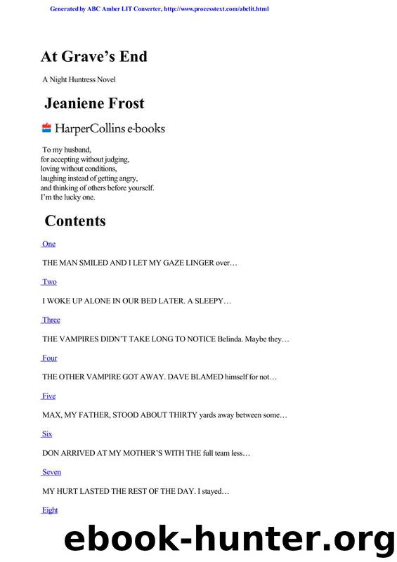At Graves End: Night Huntress 3 by Jeaniene Frost