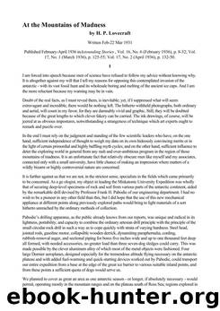 At The Mountains Of Madness by H. P. Lovecraft