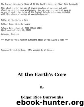 At the Earth's Core by Edgar Rice Burroughs