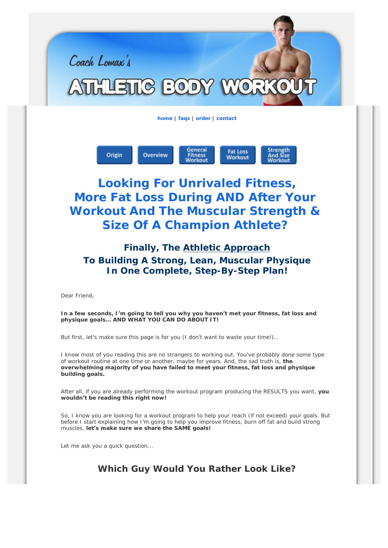 Athletic Body Workout. by Best of Kuszter's Collection