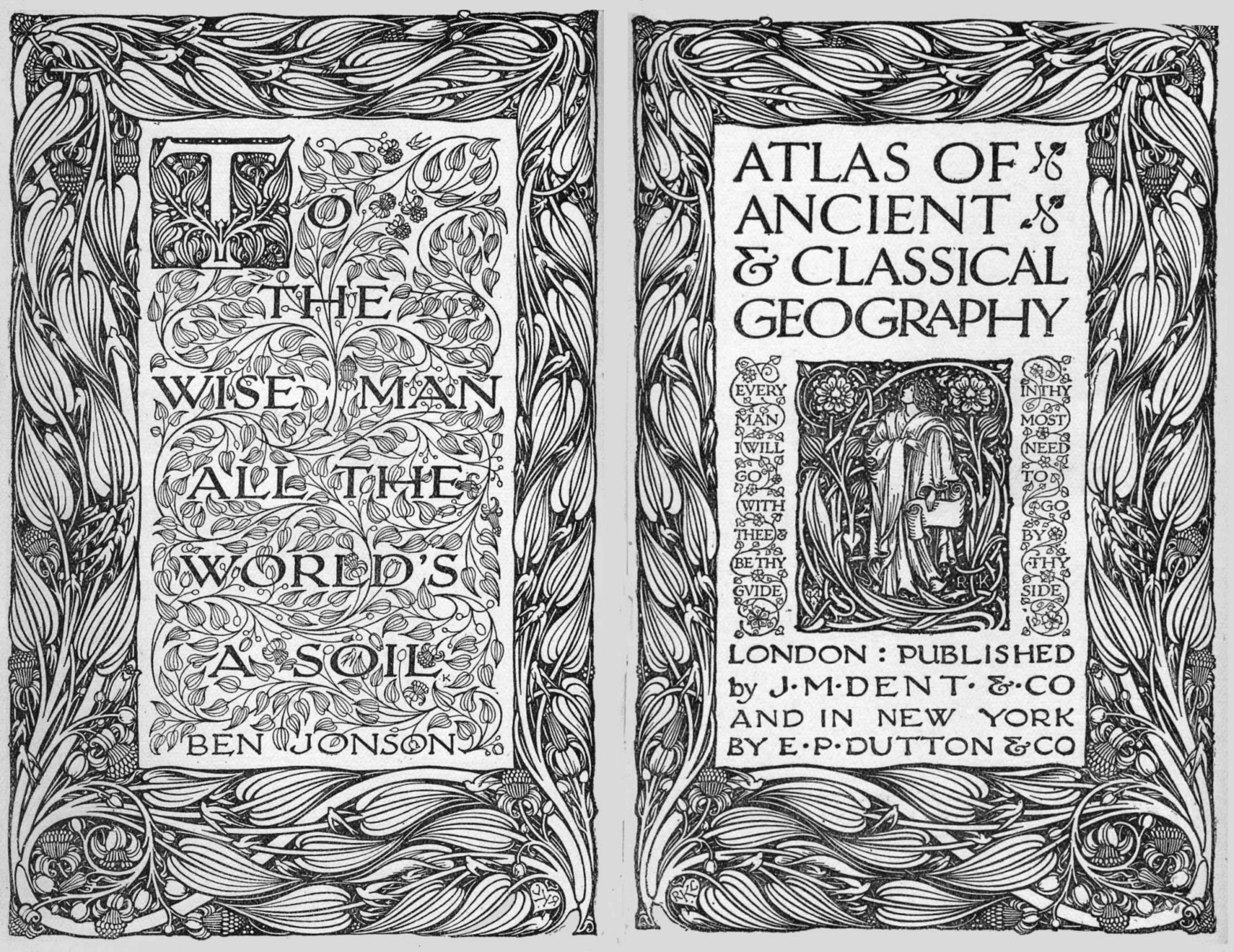 Atlas of Ancient and Classical Geography by J.M. Dent E.P. Dutton