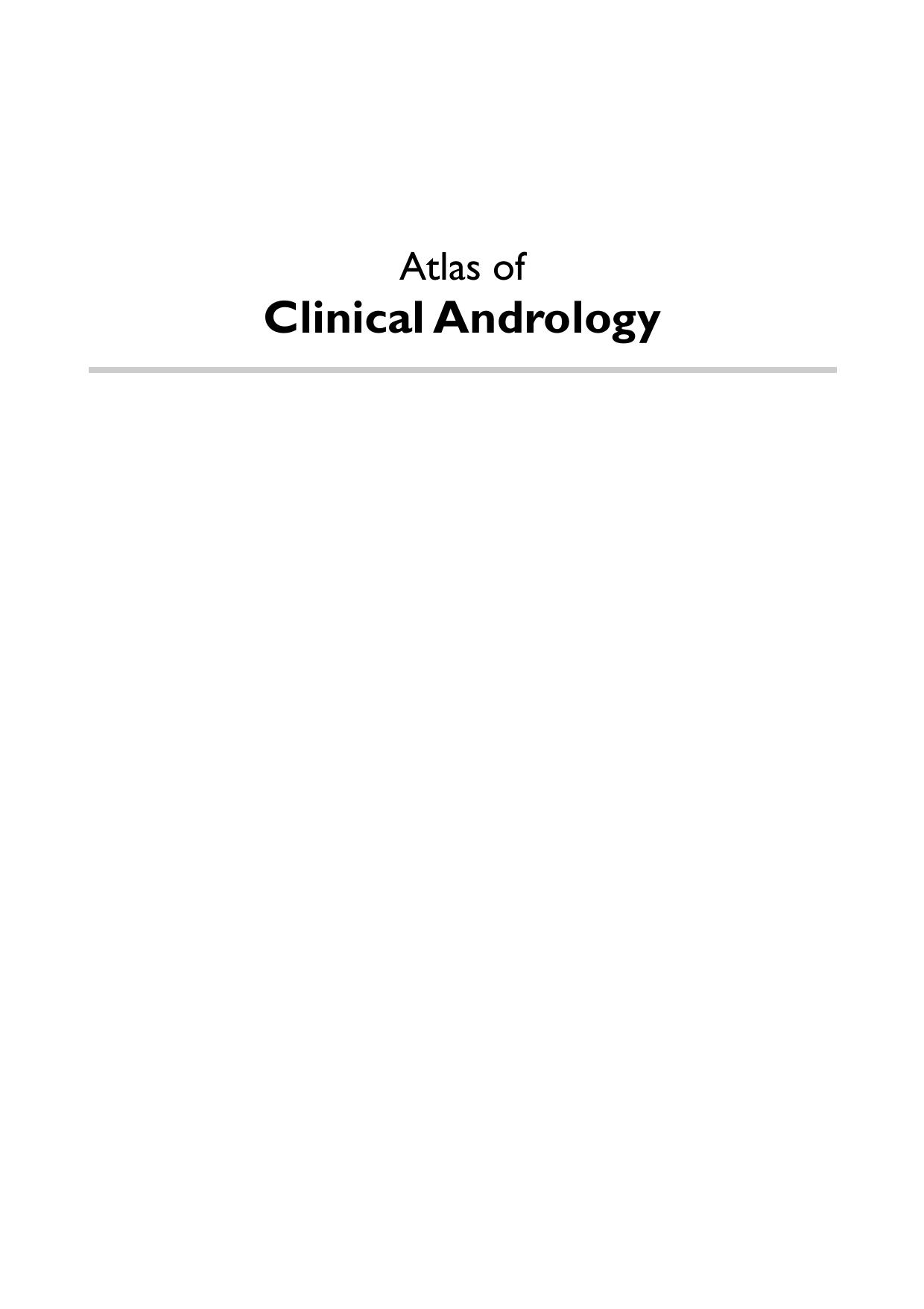 Atlas of Clinical Andrology by Elsayed S. E. Hafez Saad Dean Hafez