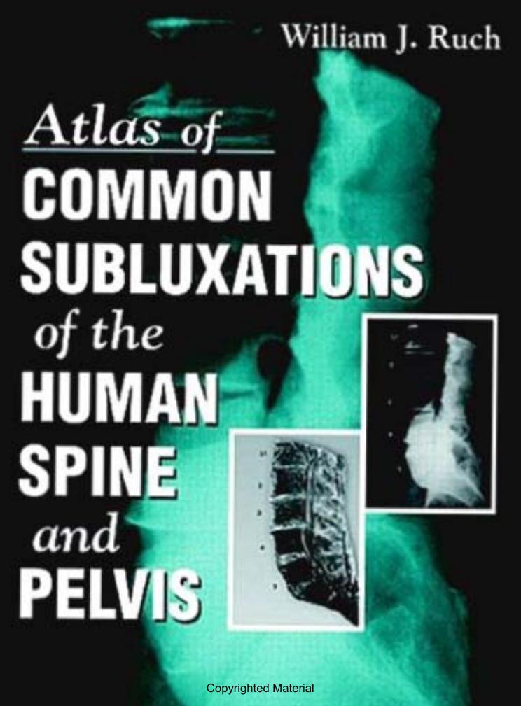 Atlas of Common Subluxations of the Human Spine and Pelvis by William J. Ruch
