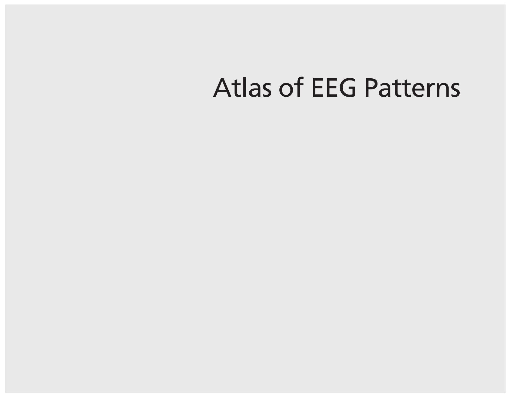Atlas of EEG patterns by Engel Jerome; Stern John M