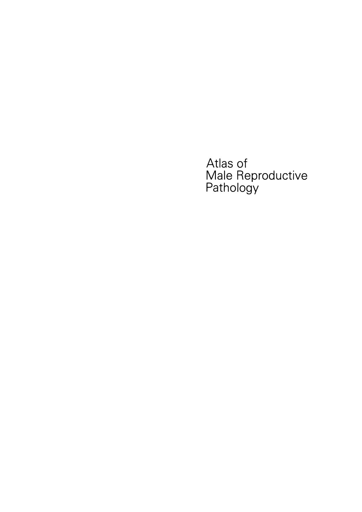 Atlas of Male Reproductive Pathology by I. D. Ansell (auth.)