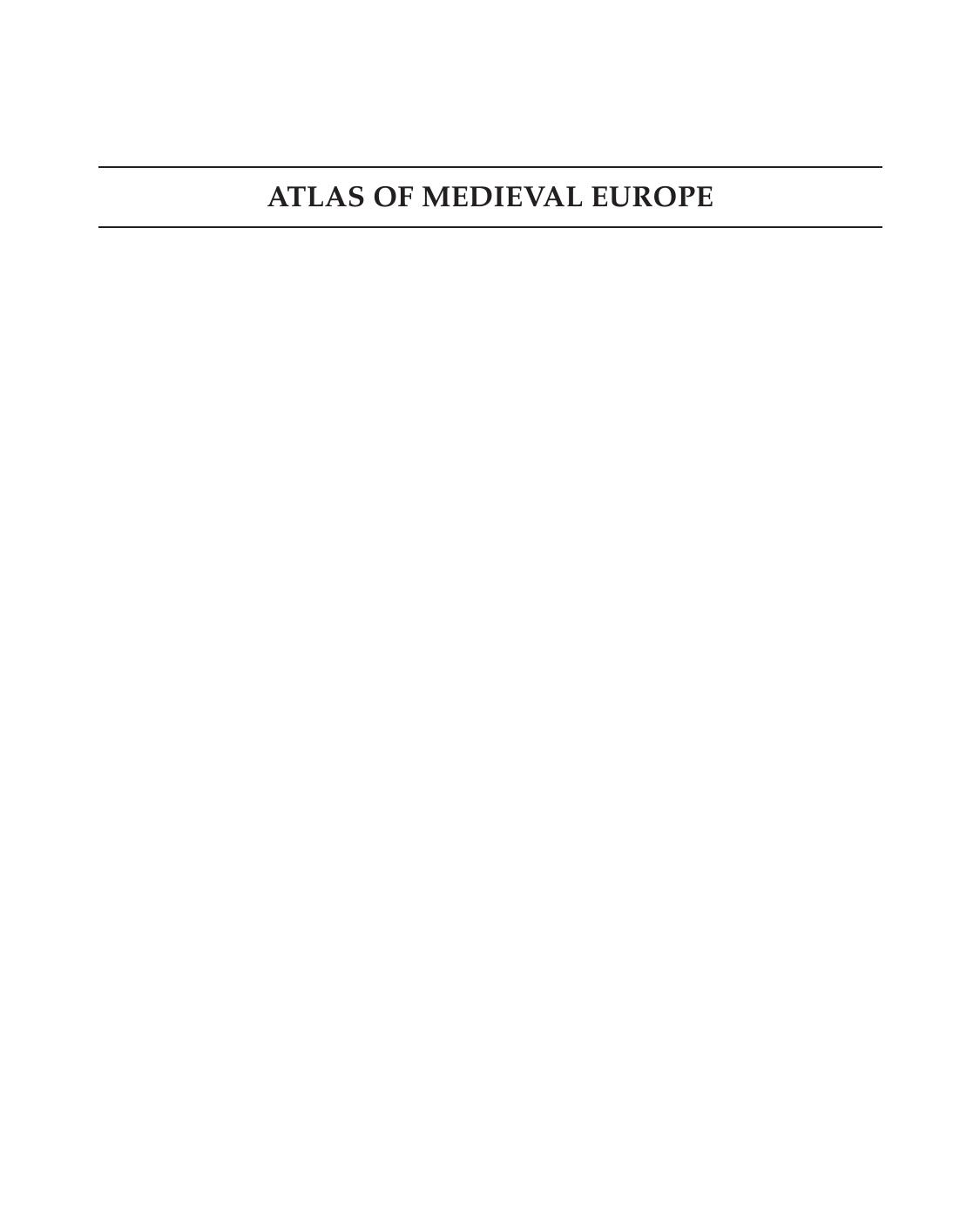 Atlas of Medieval Europe by Unknown
