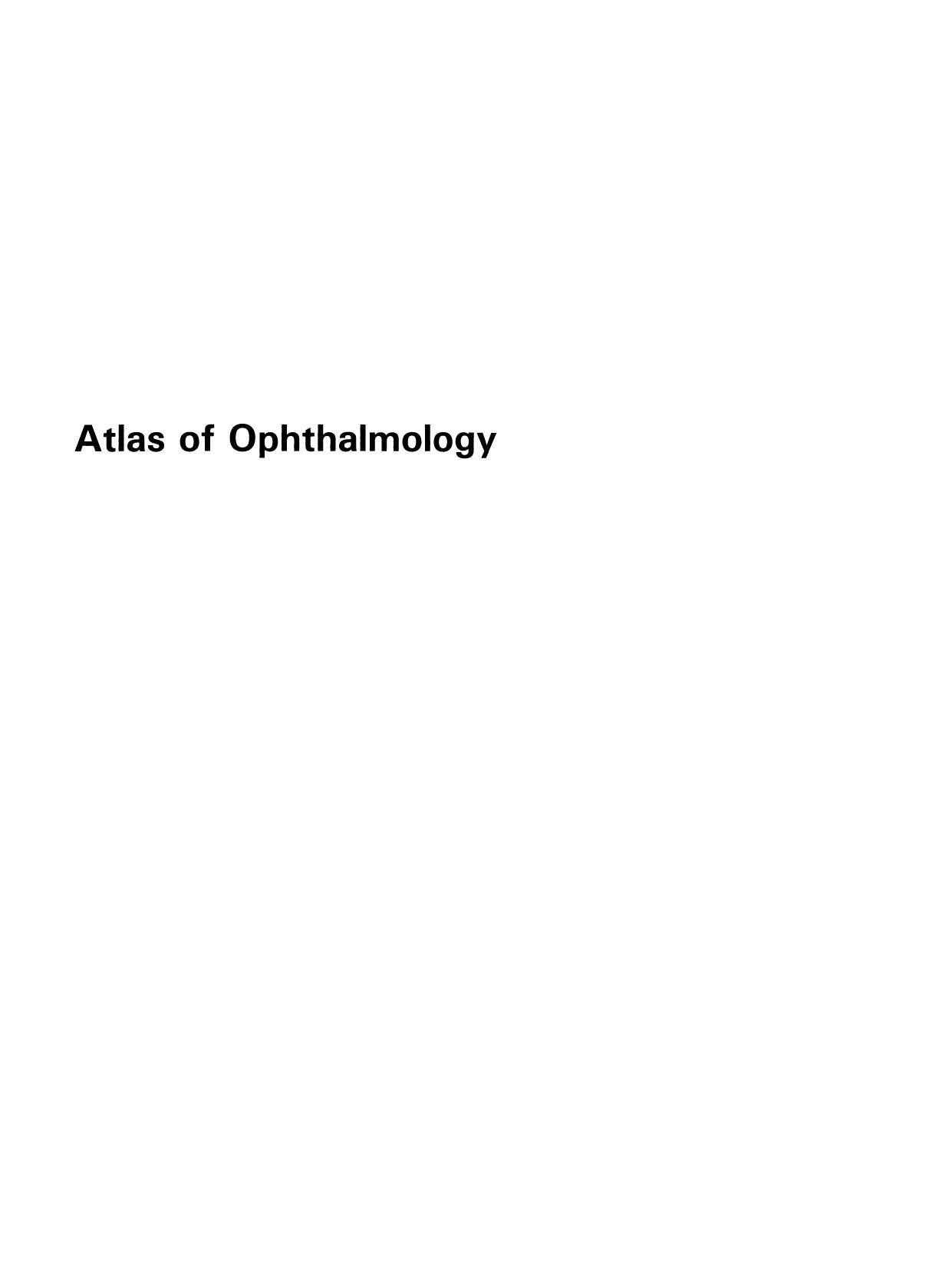 Atlas of Ophthalmology by Michael G. Glasspool FRCS DO (auth.)