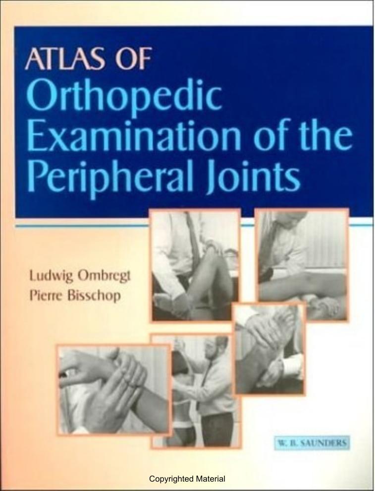 Atlas of Orthopedic Examination of the Peripheral Joints by Unknown
