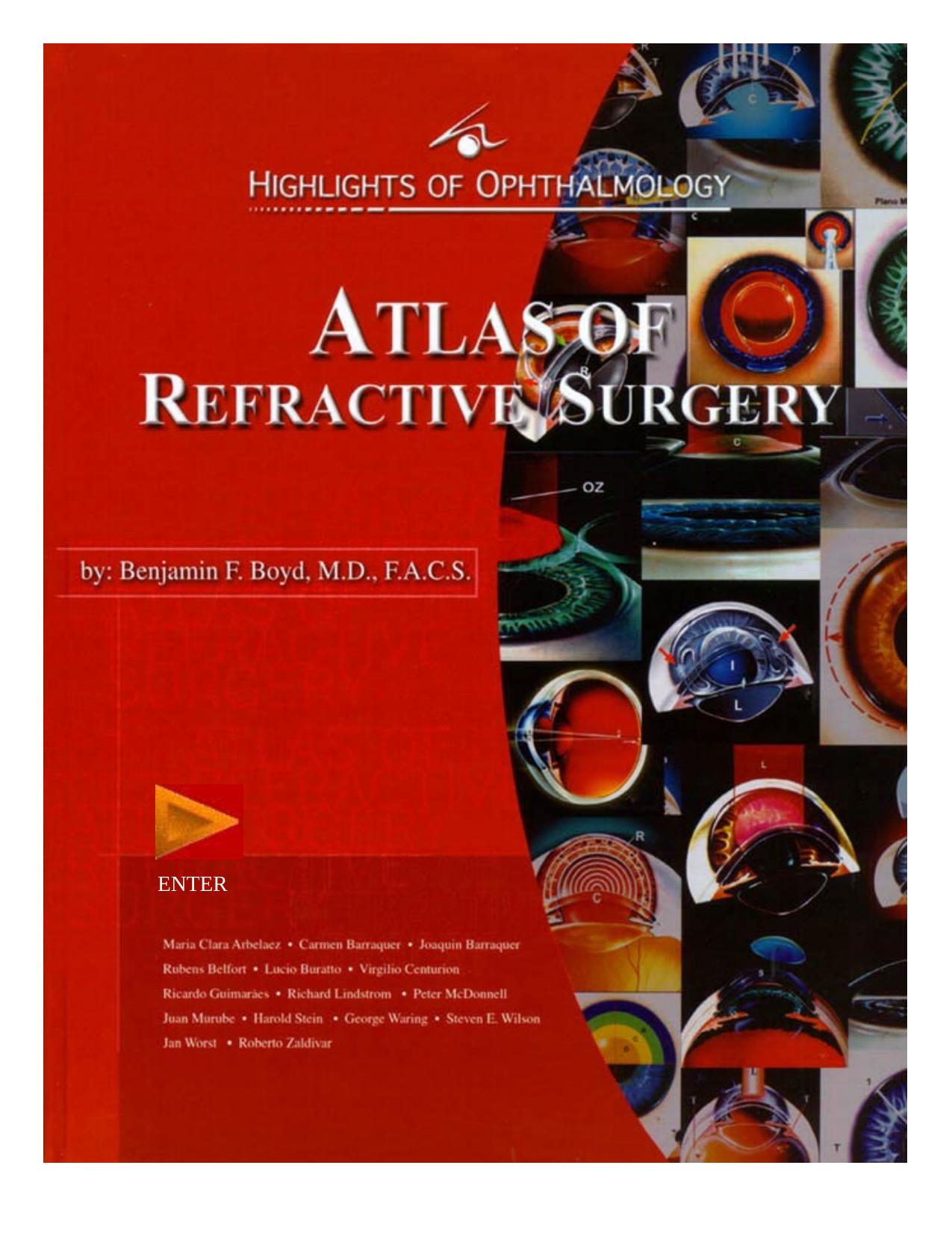 Atlas of Refractive Surgery by Benjamin F. Boyd