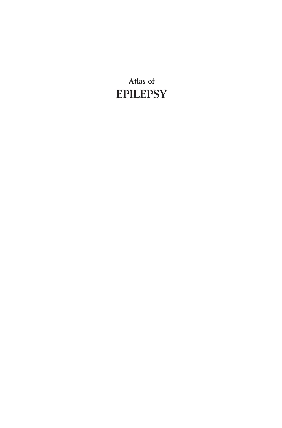 Atlas of epilepsy by Richard Appleton; D F Smith