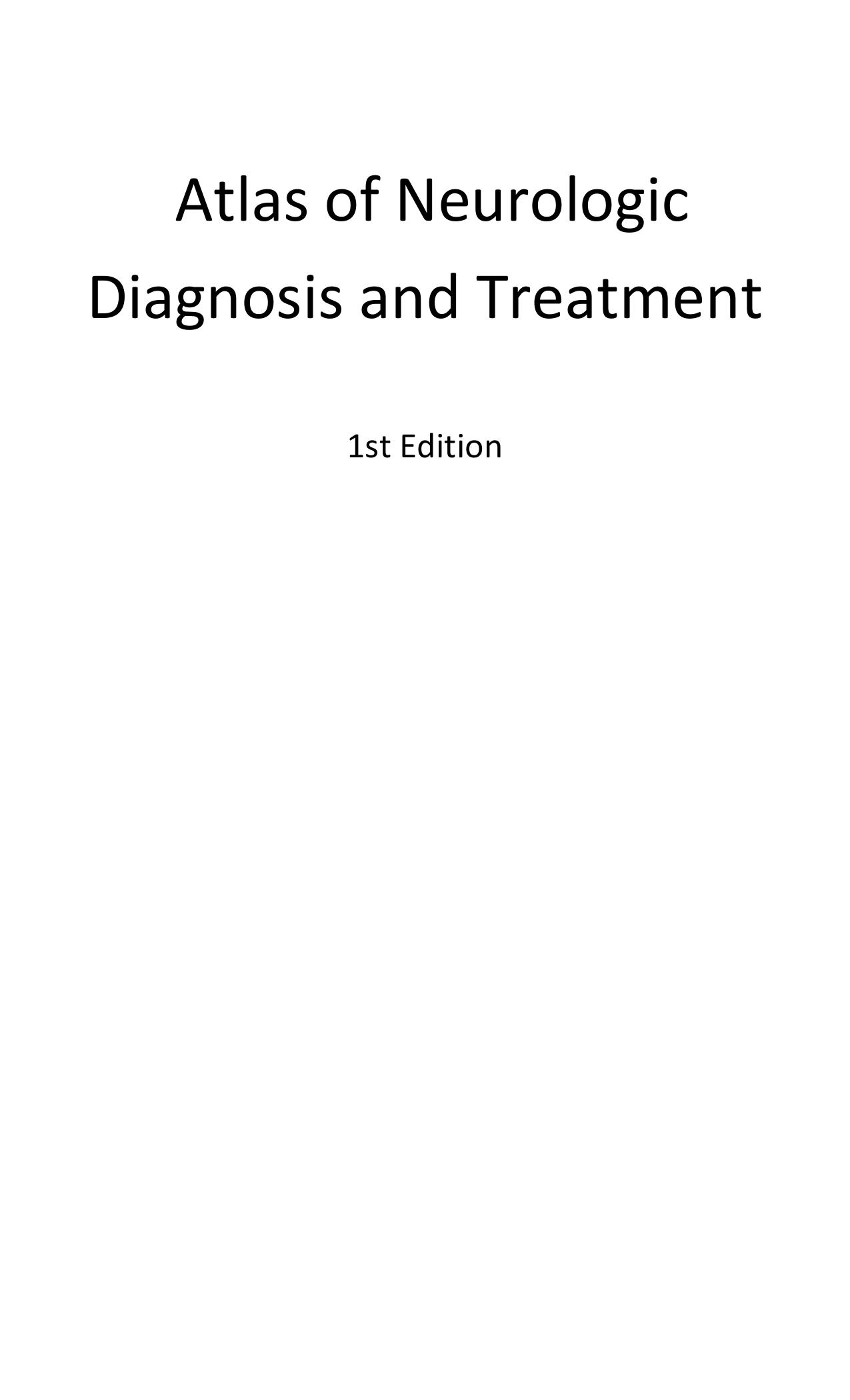 Atlas of neurologic diagnosis and treatment by Collins